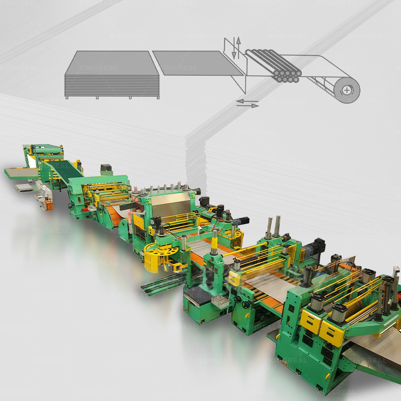 Máy cuộn thành tấm cắt theo chiều dài